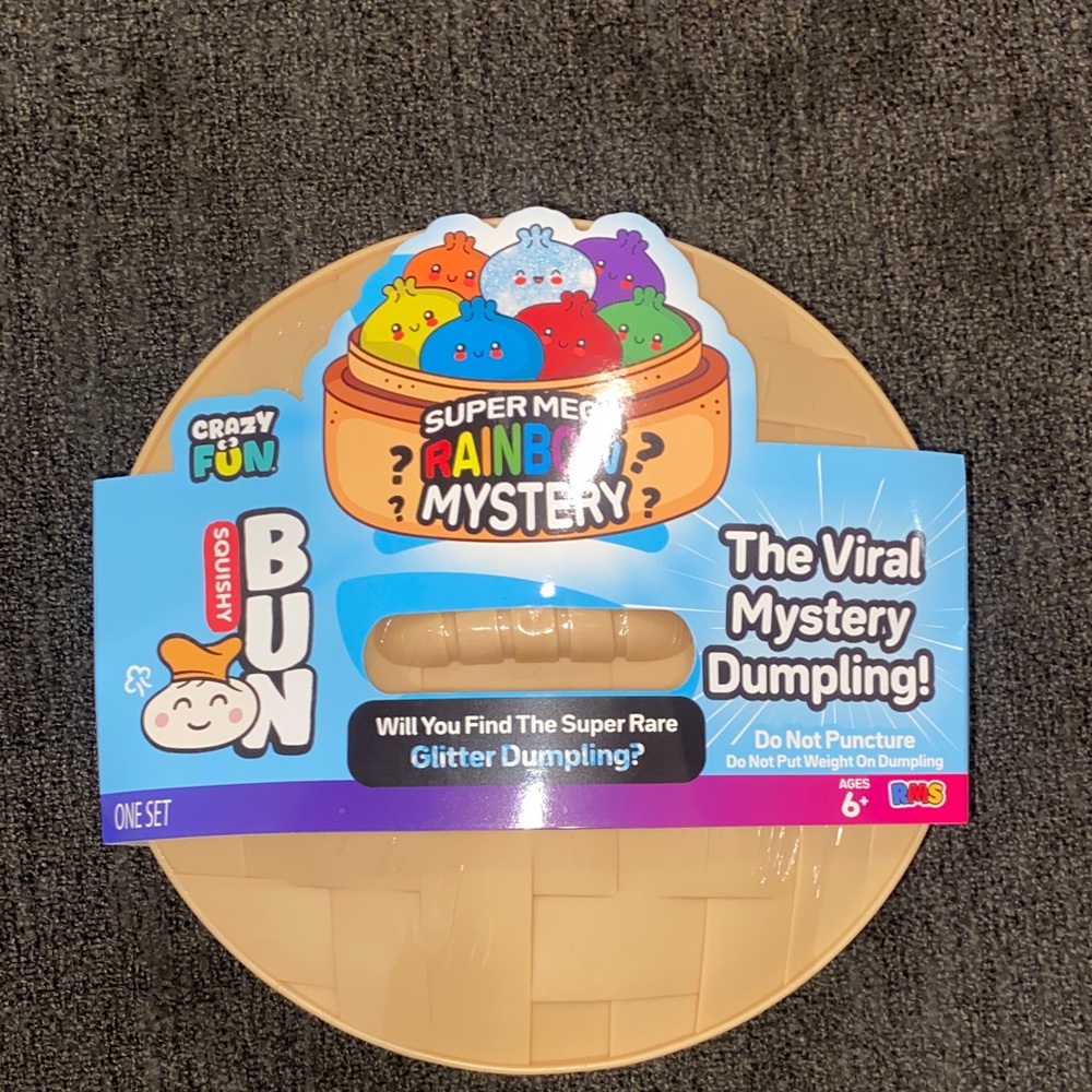 GIANT SIZE 12” Viral Squishy Bun Super Mega Rainbow Mystery Dumpling Crazy Fun
